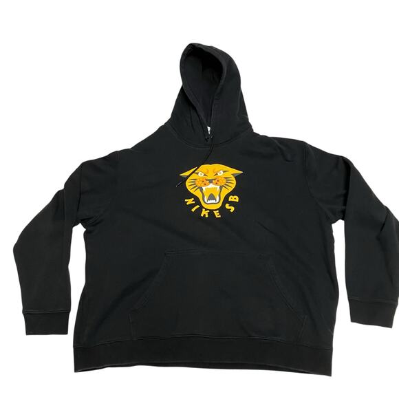 Nike SB GFX Panther Black Hoodie Size XL - Picture 1 of 9